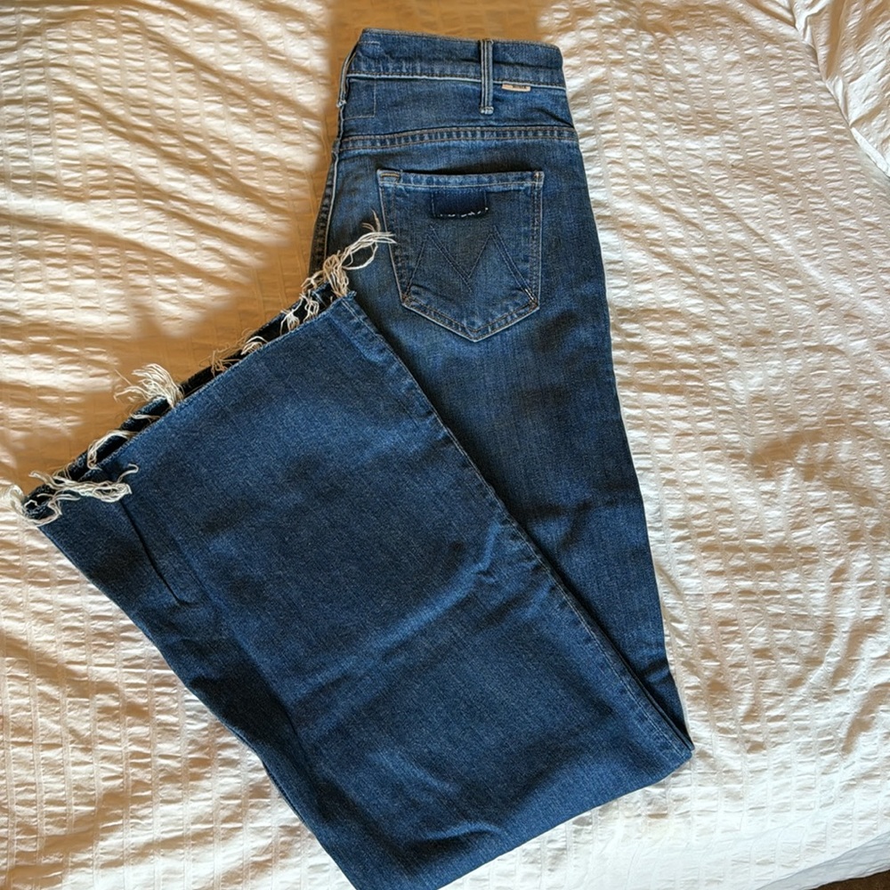 Mother the hustler roller heel fray. Sz 28 wash perfect drug